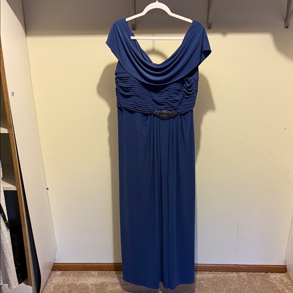 Alex Evenings Royal Blue Maxi Dress